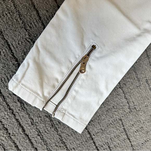 Zara Woman Pale Pink Ankle Gold Zip Jeans Skinny Sz 8 - Picture 7 of 16